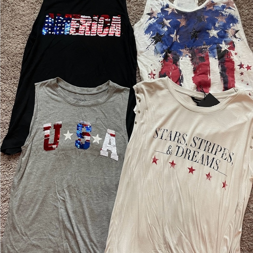 Patriotic Graphic Tank Tops Set bundle